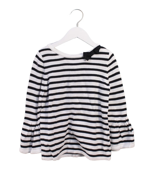 A Black Long Sleeve Tops from Janie & Jack in size 8Y for girl. (Front View)