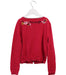 A Red Cardigans from Catimini in size 6T for girl. (Back View)