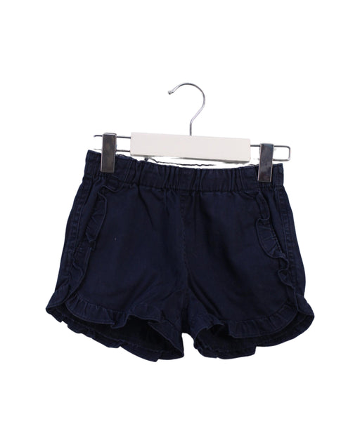A Blue Shorts from Crewcuts in size 6T for girl. (Front View)