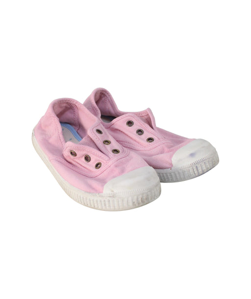 A Pink Slip Ons from Boden in size 7Y for girl. (Front View)