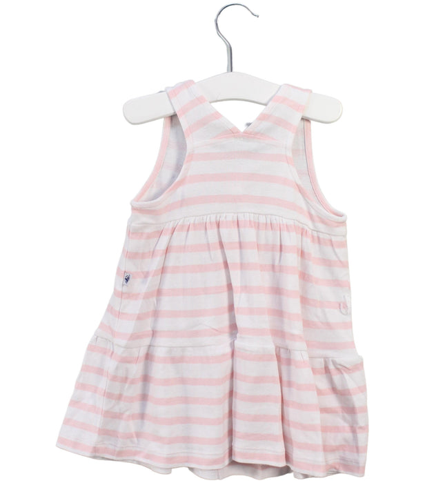 A Pink Sleeveless Dresses from Petit Bateau in size 18-24M for girl. (Back View)