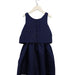 A Navy Sleeveless Dresses from Polo Ralph Lauren in size 7Y for girl. (Back View)