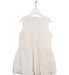 A Ivory Sleeveless Dresses from Chickeeduck in size 4T for girl. (Back View)