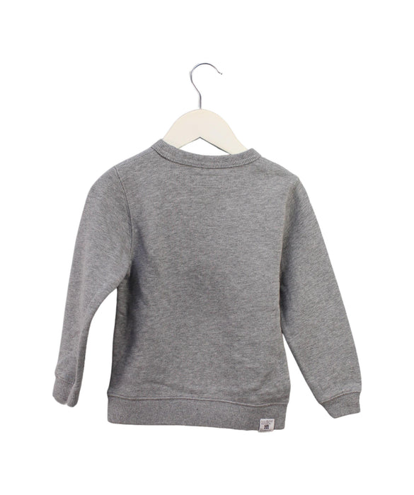 A Grey Crewneck Sweatshirts from :CHOCOOLATE in size 2T for neutral. (Back View)