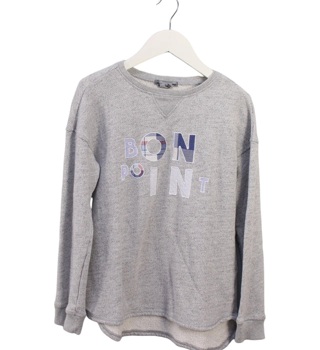A Grey Crewneck Sweatshirts from Bonpoint in size 10Y for boy. (Front View)