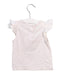 A White Sleeveless Tops from Purebaby in size 3-6M for girl. (Back View)