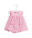 A Pink Sleeveless Dresses from Petit Bateau in size 3-6M for girl. (Front View)