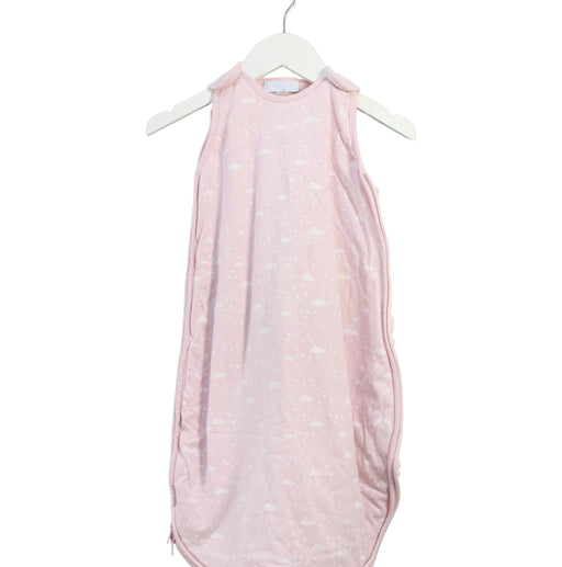 A Pink Sleepsacs from The Little White Company in size 0-3M for girl. (Front View)