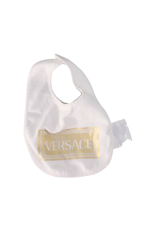 A Ivory Bibs from Young Versace in size O/S for neutral. (Front View)
