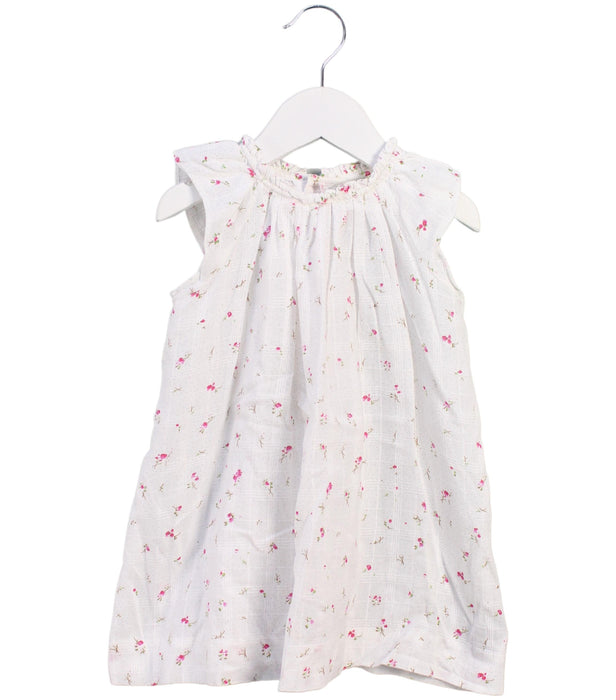 A White Short Sleeve Dresses from Bonpoint in size 2T for girl. (Front View)