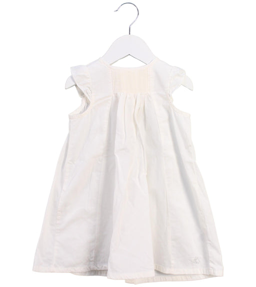A White Short Sleeve Dresses from Petit Bateau in size 2T for girl. (Front View)