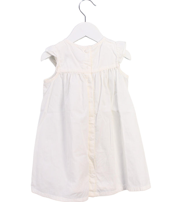 A White Short Sleeve Dresses from Petit Bateau in size 2T for girl. (Back View)