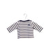 A Black Long Sleeve Tops from Petit Bateau in size 0-3M for girl. (Front View)