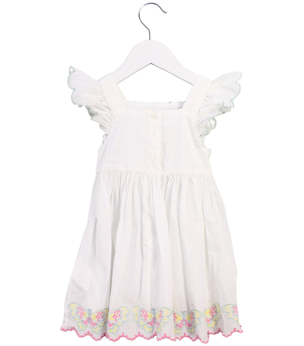 A White Short Sleeve Dresses from Stella McCartney in size 6-12M for girl. (Back View)