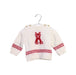 A White Knit Sweaters from Bout'Chou in size 0-3M for girl. (Front View)