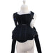 A Black Baby Carriers from BabyBjorn in size 0-3M for neutral. (Front View)