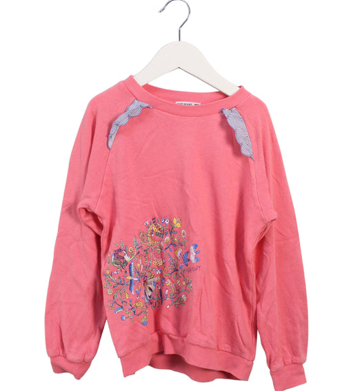 A Pink Crewneck Sweatshirts from Ragmart in size 5T for girl. (Front View)