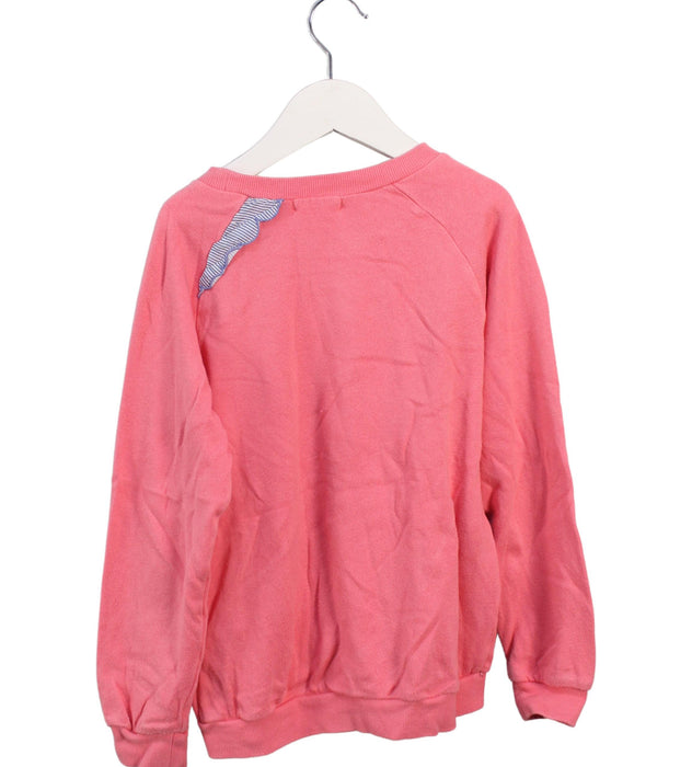 A Pink Crewneck Sweatshirts from Ragmart in size 5T for girl. (Back View)