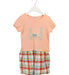 A Peach Short Sleeve Dresses from Ragmart in size 5T for girl. (Front View)