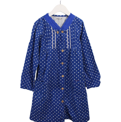 A Blue Long Sleeve Dresses from Ragmart in size 7Y for girl. (Front View)