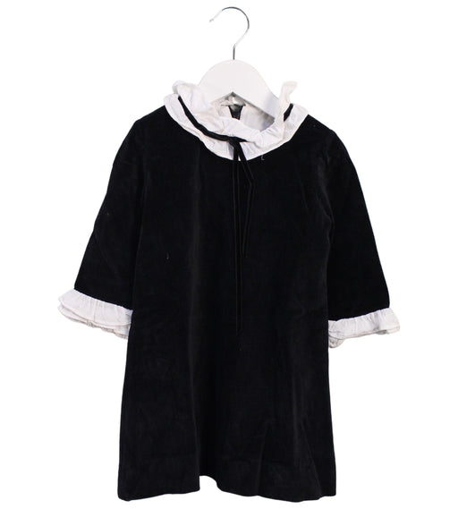 A Black Long Sleeve Dresses from La Coqueta in size 3T for girl. (Front View)