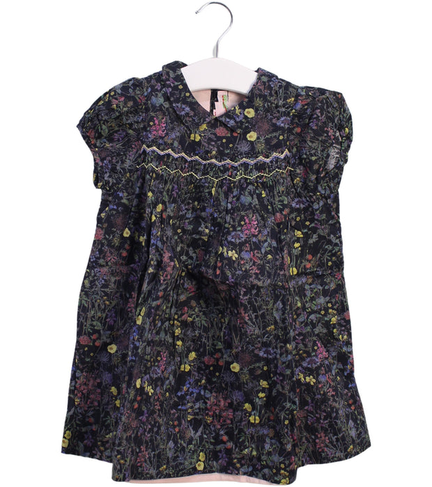 A Black Short Sleeve Dresses from Bonpoint in size 3T for girl. (Front View)