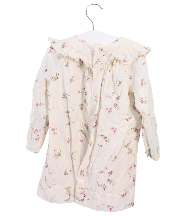 A Beige Long Sleeve Dresses from Bonpoint in size 2T for girl. (Back View)