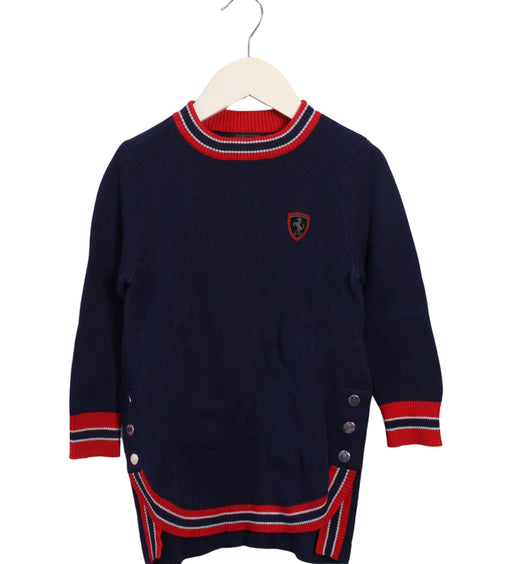 A Navy Crewneck Sweatshirts from Ferrari in size 2T for boy. (Front View)