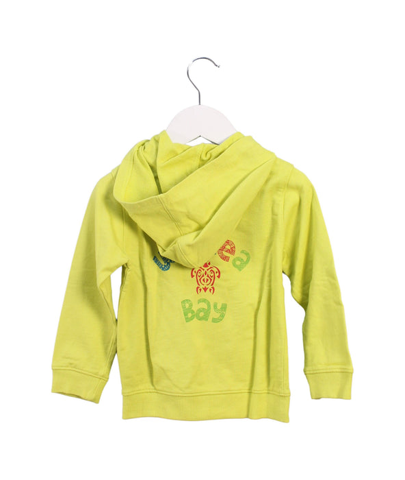 A Yellow Lightweight Jackets from La Compagnie des Petits in size 3T for boy. (Back View)