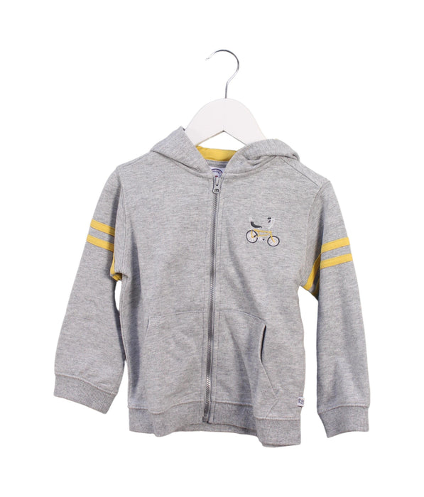 A Grey Lightweight Jackets from La Compagnie des Petits in size 3T for boy. (Front View)