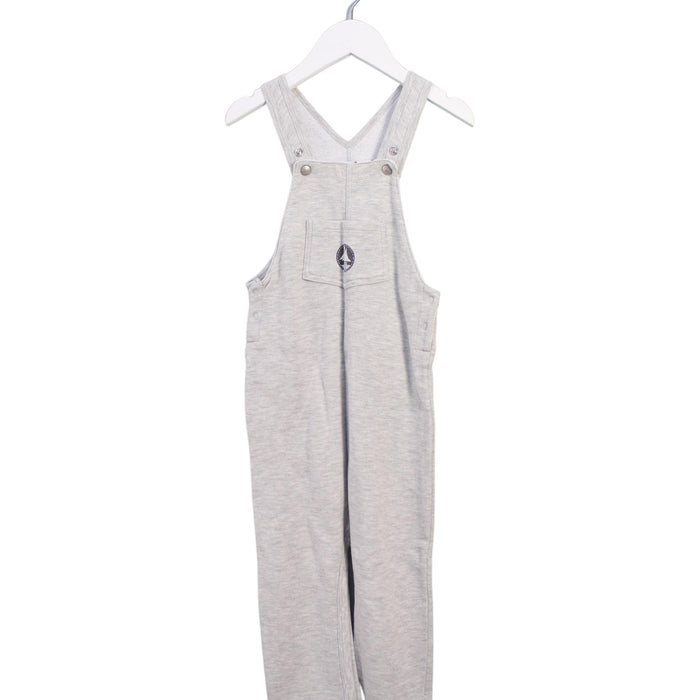 A Grey Long Overalls from Petit Bateau in size 3T for boy. (Front View)