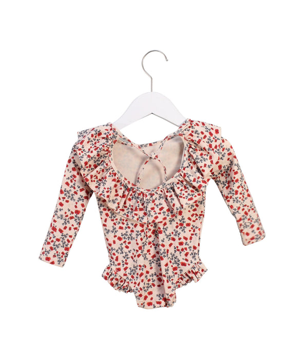 A Pink Swimsuits from Konges Sløjd in size 6-12M for girl. (Back View)