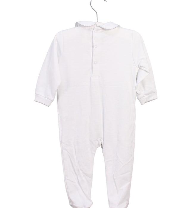 A White Onesies from Mini la mode in size 0-3M for girl. (Back View)