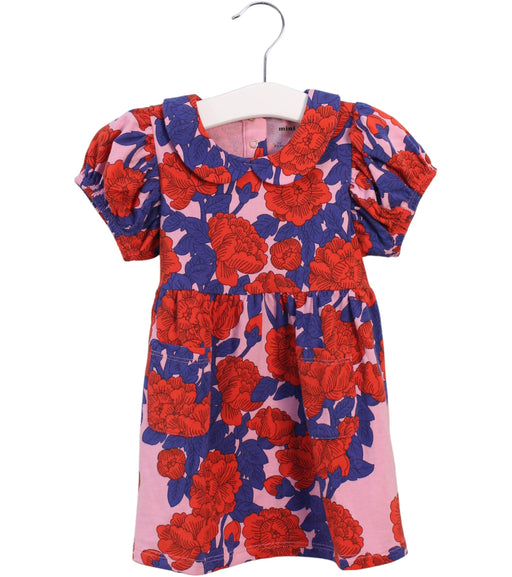 A Red Short Sleeve Dresses from Mini Rodini in size 12-18M for girl. (Front View)