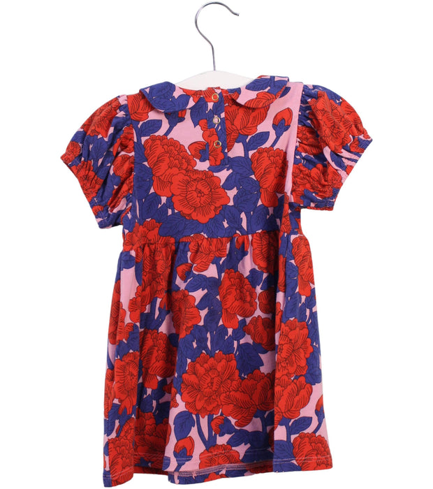 A Red Short Sleeve Dresses from Mini Rodini in size 12-18M for girl. (Back View)