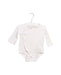 A Ivory Long Sleeve Bodysuits from Mides in size 0-3M for neutral. (Front View)