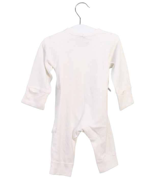 A Ivory Long Sleeve Jumpsuits from Mides in size 0-3M for neutral. (Back View)