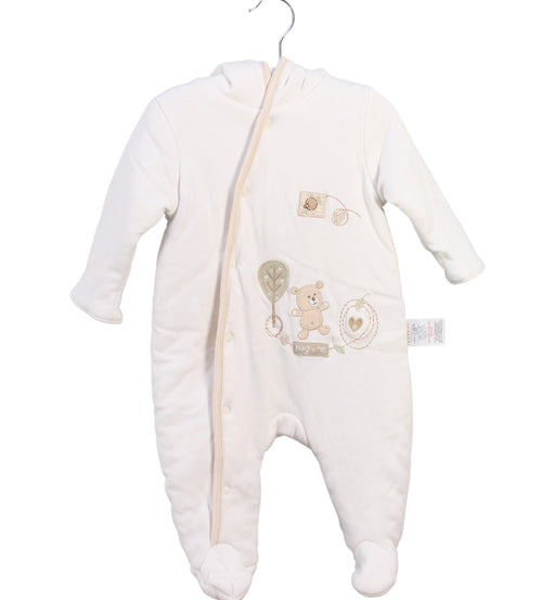 A Ivory Snowsuits from Natures Purest in size 0-3M for neutral. (Front View)