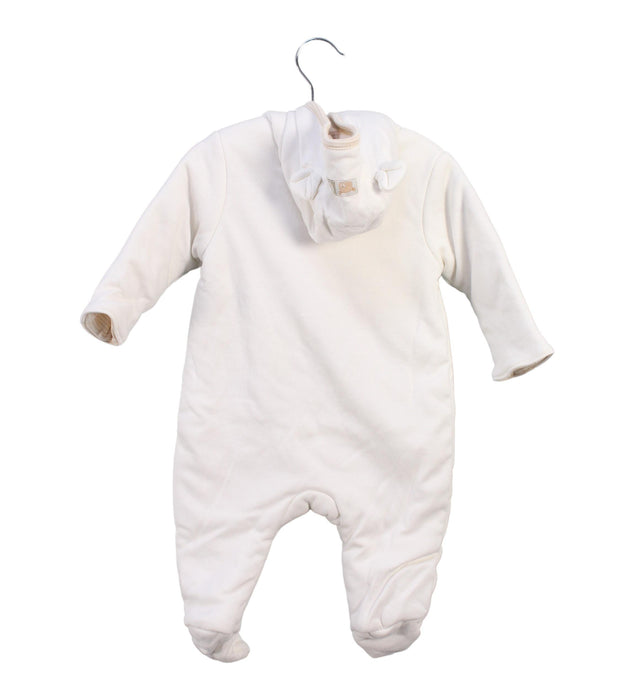 A Ivory Snowsuits from Natures Purest in size 0-3M for neutral. (Back View)