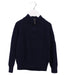 A Navy Zippered Sweatshirts from Crewcuts in size 4T for boy. (Front View)