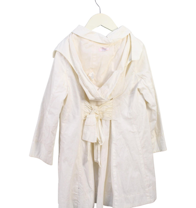 A Ivory Coats from Repetto in size 6T for girl. (Back View)