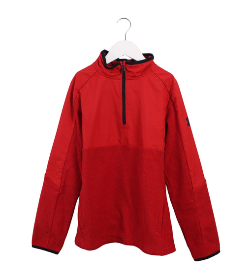 A Red Zippered Sweatshirts from Under Armour in size 10Y for boy. (Front View)