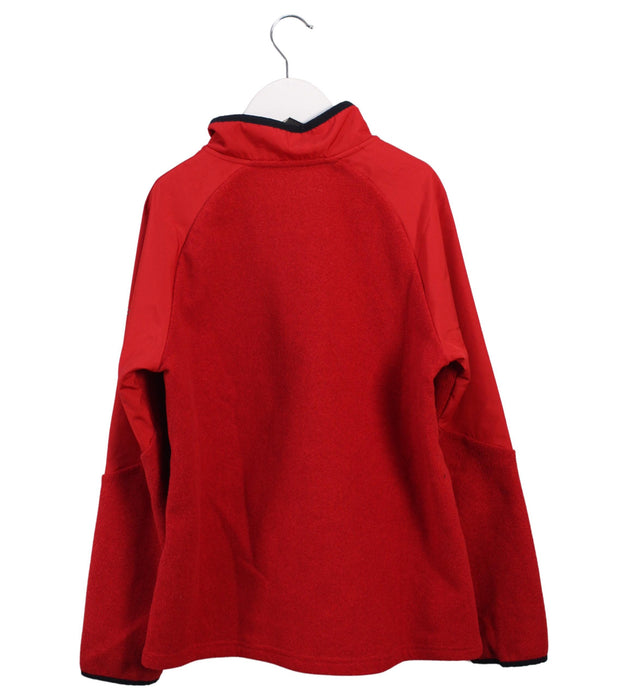 A Red Zippered Sweatshirts from Under Armour in size 10Y for boy. (Back View)