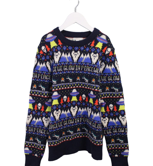 A Blue Knit Sweaters from Crewcuts in size 10Y for boy. (Front View)