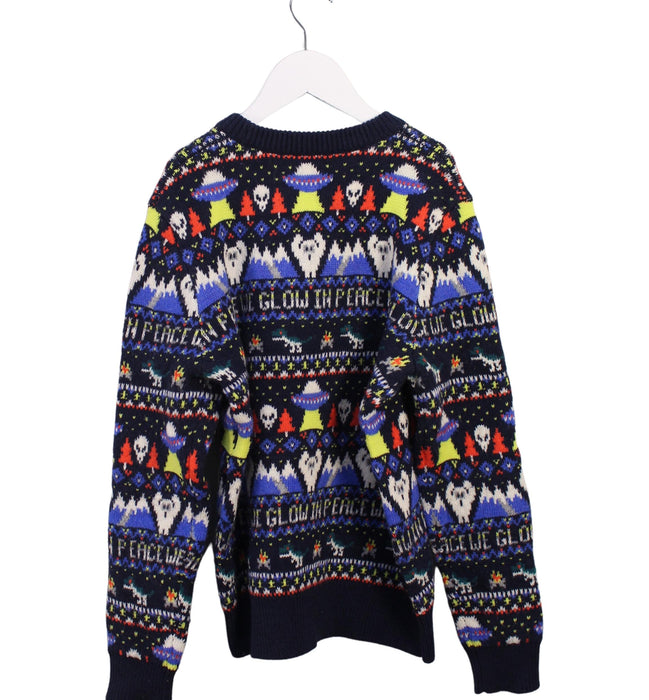 A Blue Knit Sweaters from Crewcuts in size 10Y for boy. (Back View)