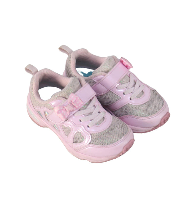 A Pink Sneakers from Syunsoku in size 4T for girl. (Front View)
