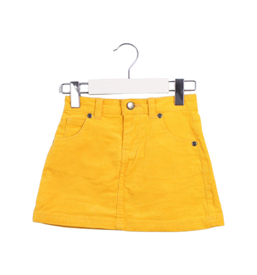 A Yellow Short Skirts from Seed in size 4T for girl. (Front View)