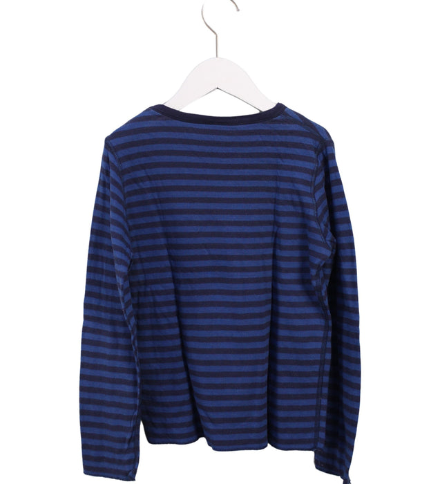 A Blue Long Sleeve Tops from Petit Bateau in size 10Y for boy. (Back View)