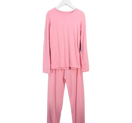 A Pink Pyjama Sets from KicKee Pants in size 9Y for girl. (Front View)