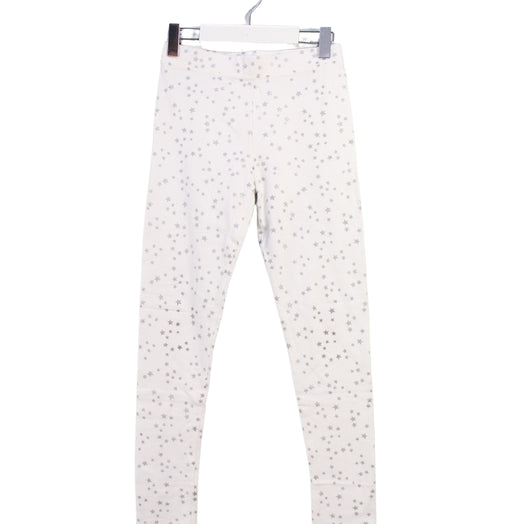 A White Leggings from Crewcuts in size 8Y for girl. (Front View)